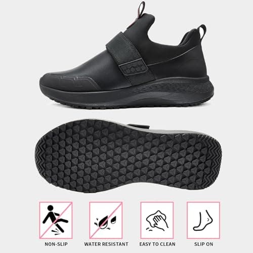 Women's Non-Slip Waterproof Kitchen Chef Shoes for Food Service
