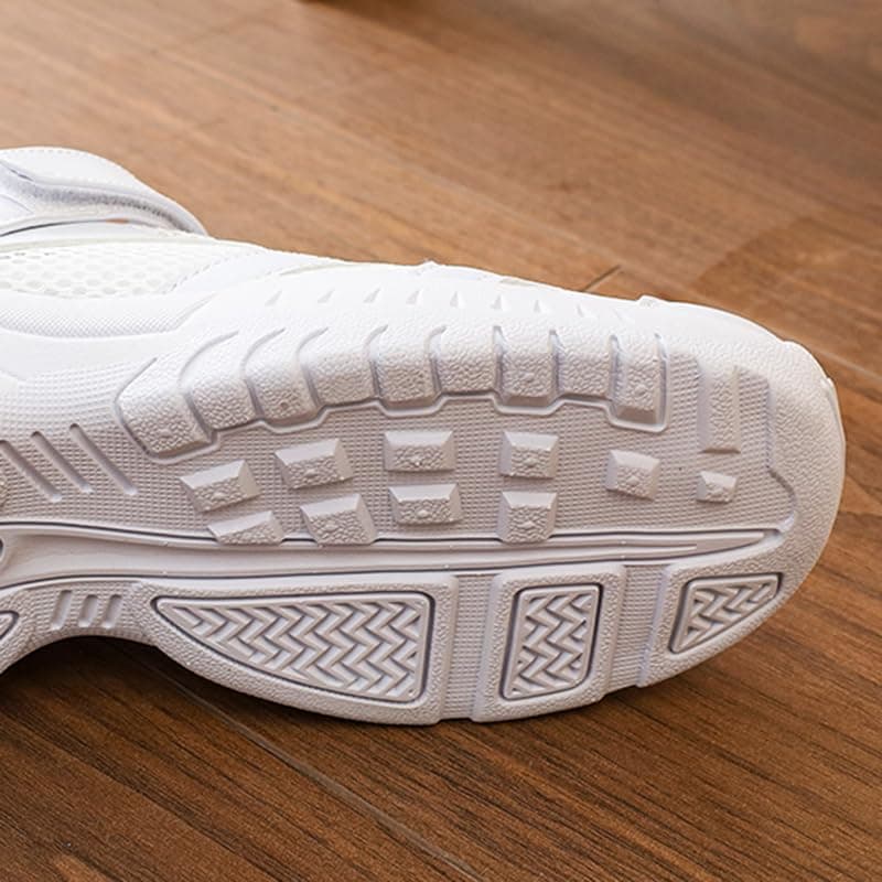 LOULUEN White Lightweight Breathable Nursing Shoes for Women & Men Non-Slip Soft Outsole